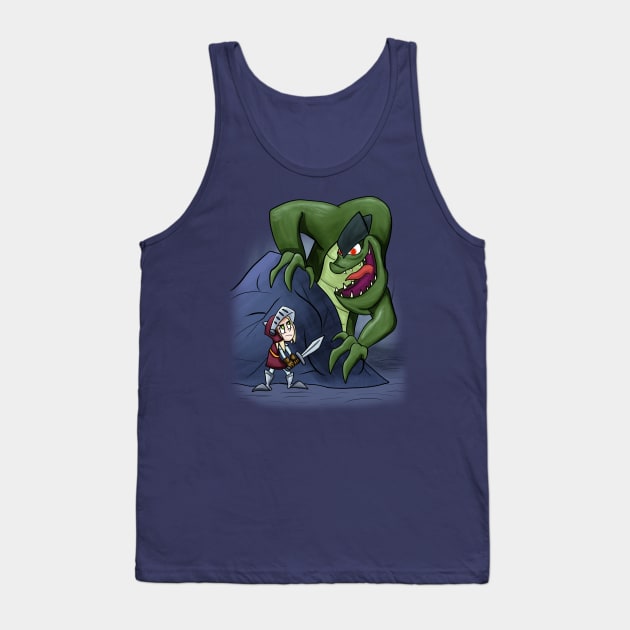 The Dragon and Little Knight Tank Top by Coloradodude80